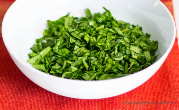 chopped Spinach
