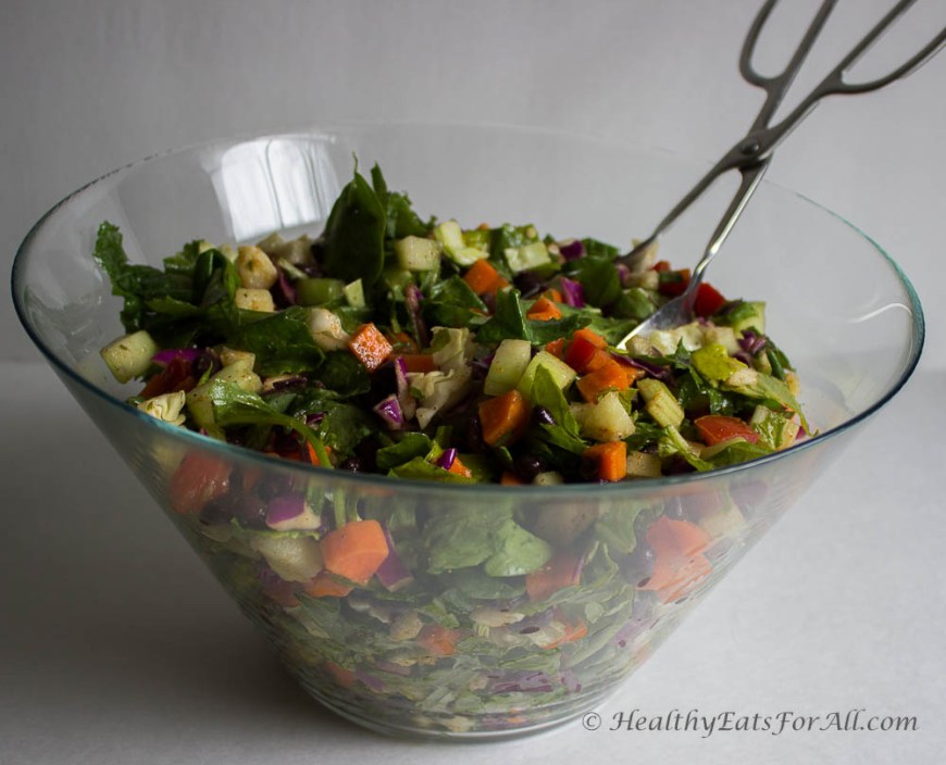 Black Bean Chaat Salad-6