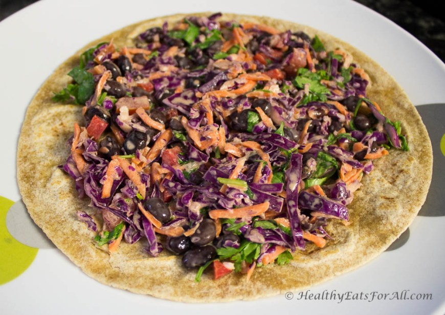 Veggie Wrap with Ranch Dressing-1