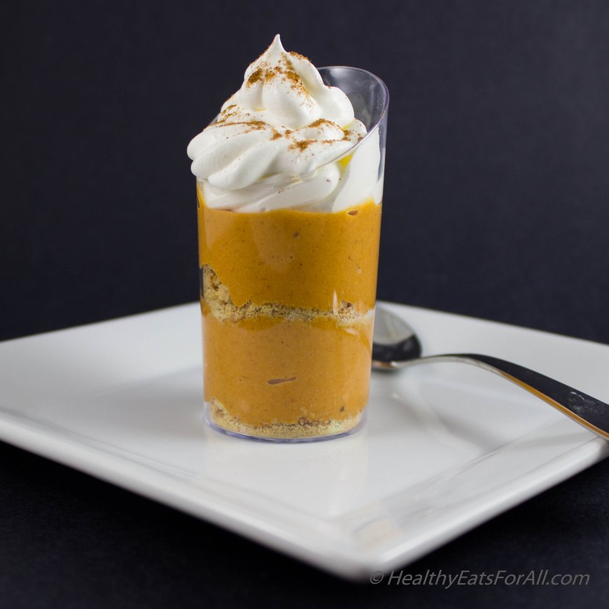 No bake pumpkin pie mousse cups-13