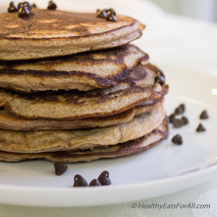 Chocolate Chip Protein Pancakes-14