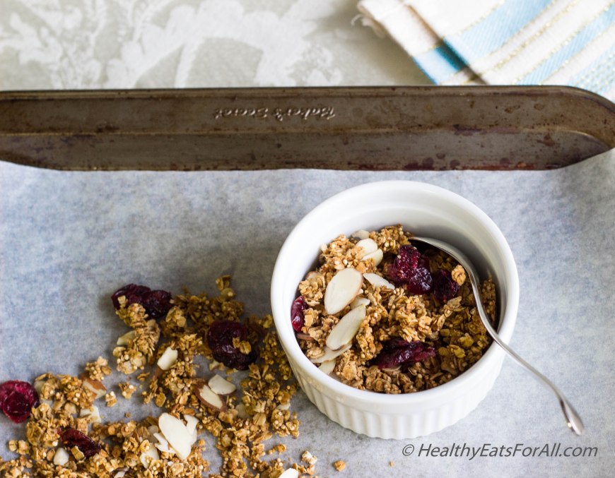 Almond Cranberry Granola-14