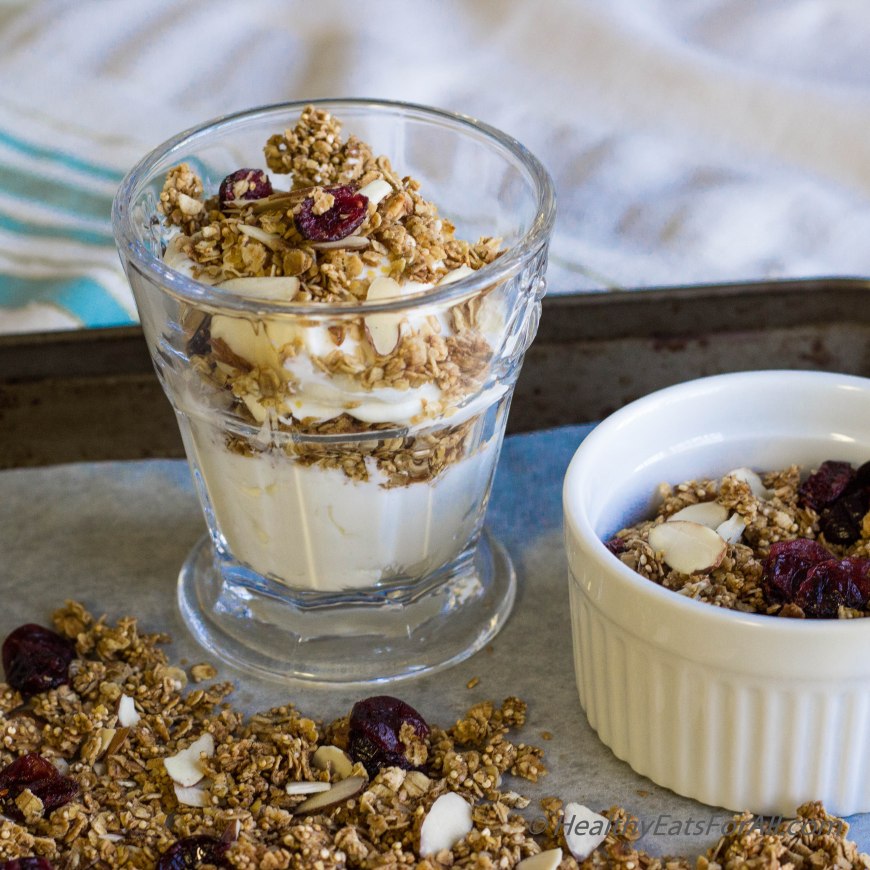 Almond Cranberry Granola-6