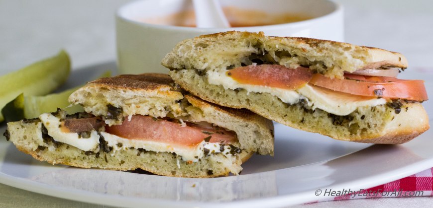 Mozzarella Pesto Panini Sandwich-9