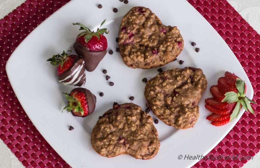 Strawberry Oatmeal Yogurt Muffins-16