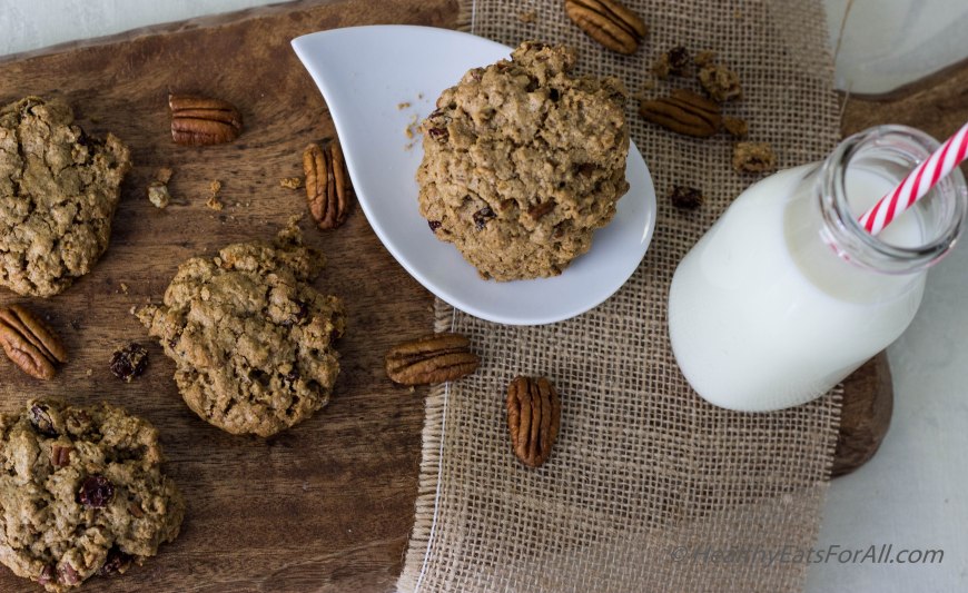 Oatmeal Pecan Raisin Cookies-14