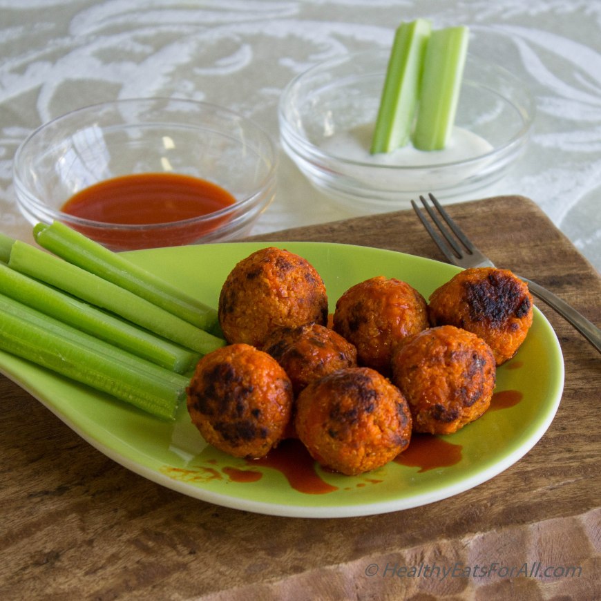 Quinoa and Cauliflower Buffalo Bites-14