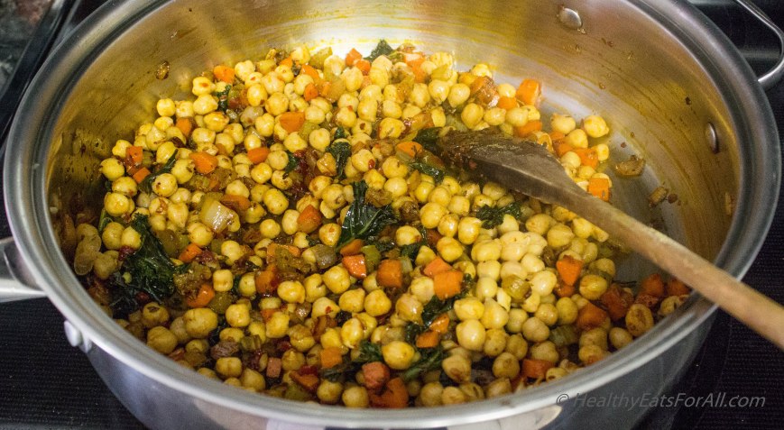 Harissa and Chickpea Vegan Spicy Soup-18