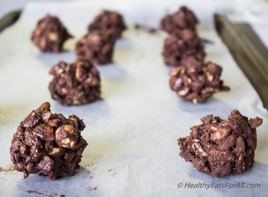Chocolate Nut Clusters-13